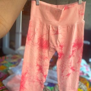 Pink Tie dye Instagram leggings